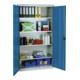 Werkzeugschrank mit 4 verz. Wannen, BxTxH 1000x500x1800 mm, Geh. RAL 7035 / Front RAL 5010