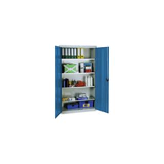 Werkzeugschrank mit 4 verz. Wannen, BxTxH 1000x500x1800 mm, Geh. RAL 7035 / Front RAL 5010