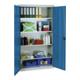 Werkzeugschrank mit 4 verz. Wannen, BxTxH 1000x500x1800 mm, Geh. RAL 7035 / Front RAL 5010