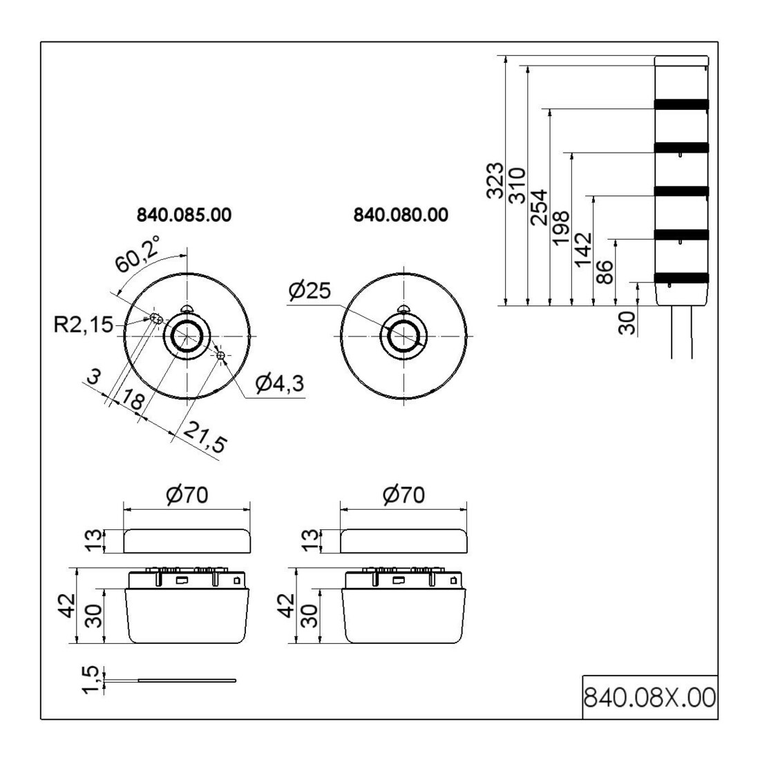Werma Anschlusselement Rohrmontage 84008000