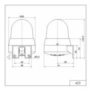 Werma Blitz-Summer 24V AC/DC rt 42311075-3