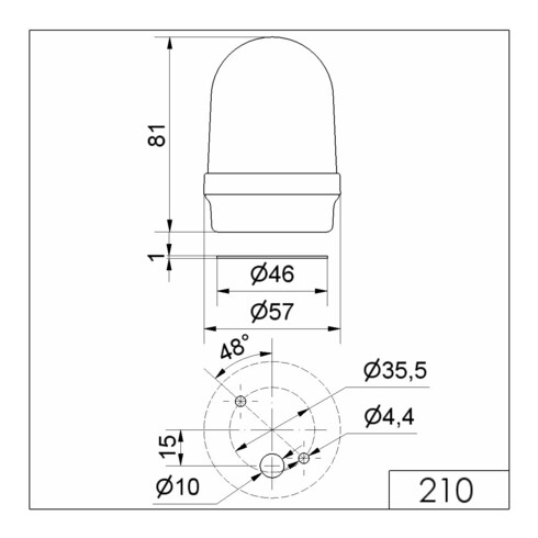 Werma Dauerleuchte 12-240V ge 21030000