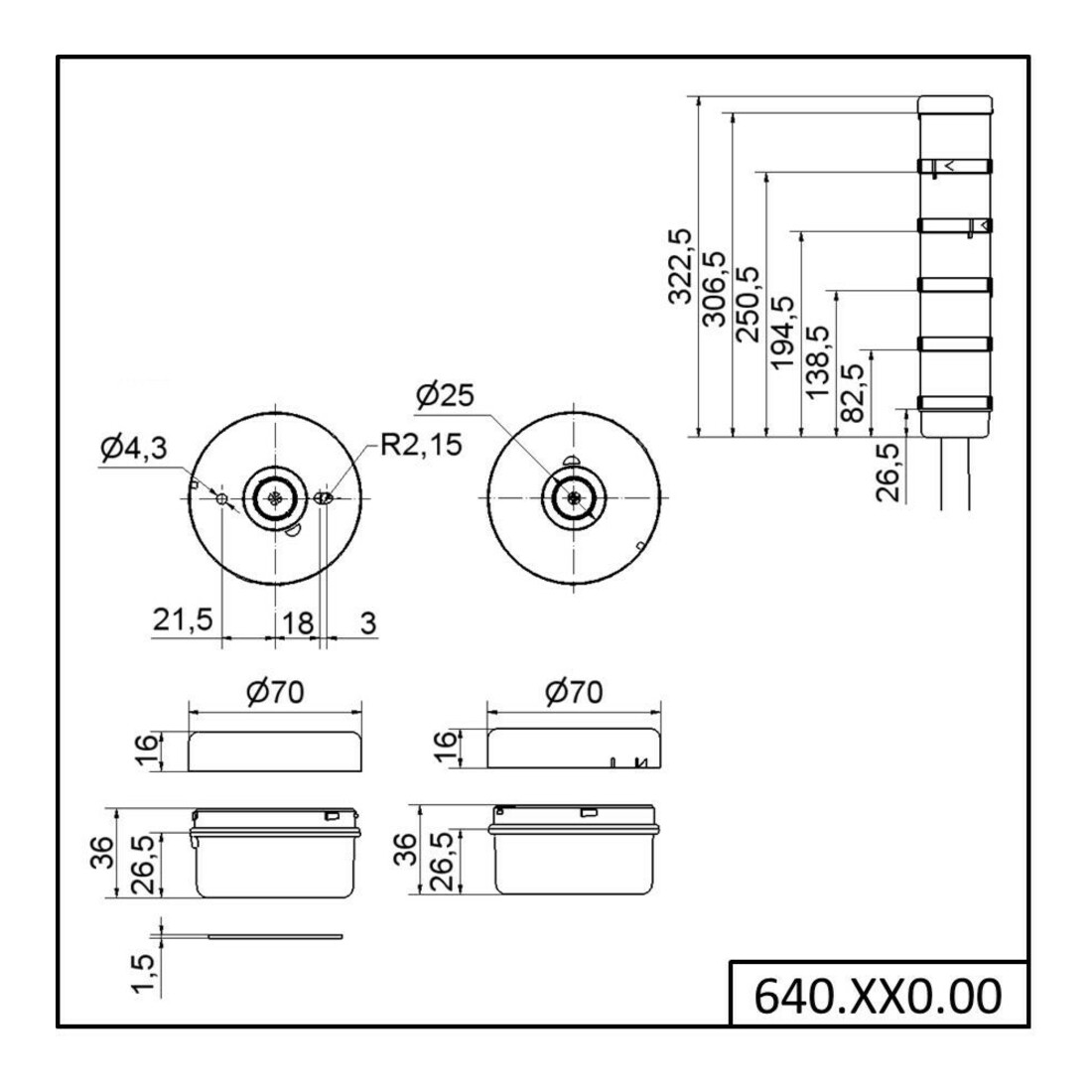 Werma Élément de connexion Cage Clamp BWM 64080000