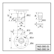 Werma Équerre pour montage au sol 96000001-4