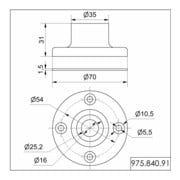 Werma Fuß für Rohr 97584091-3
