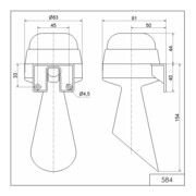 Werma Klaxon de signalisation 230V AC 58400068-4