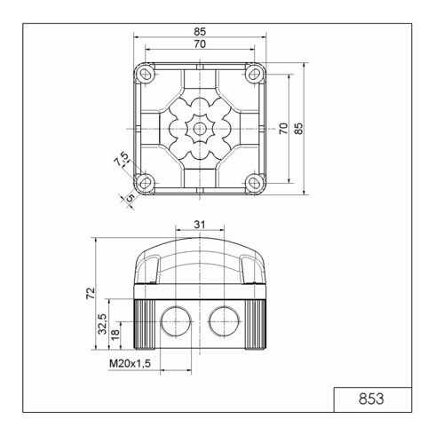 Werma LED Dauerleuchte 24V DC ge 85330055