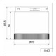 Werma LED lumière fixe 24V UC bleu 84350055
