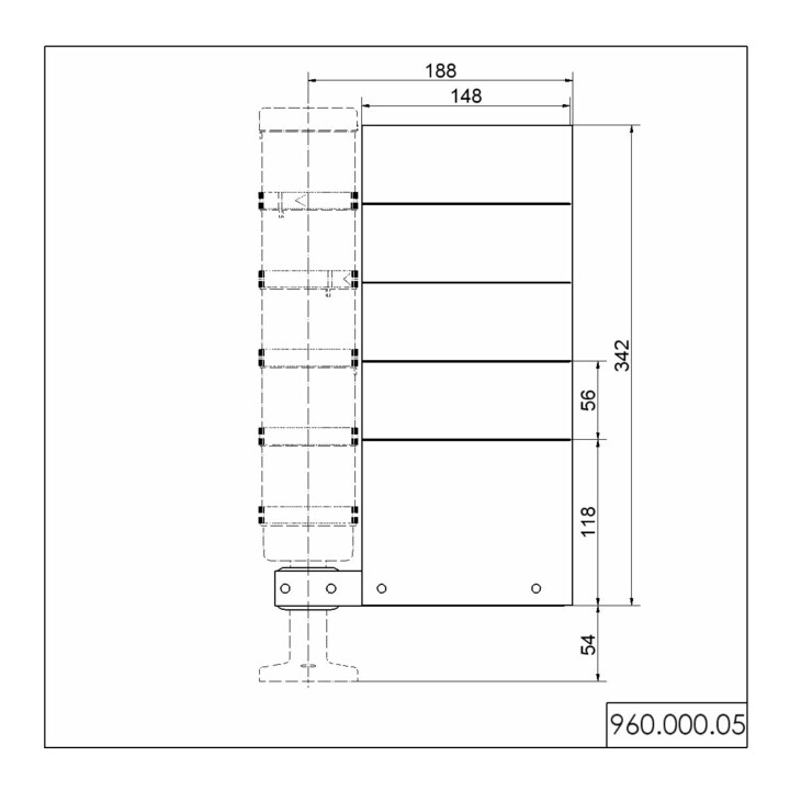 Werma Plaque signalétique pour signal combiné 96000005