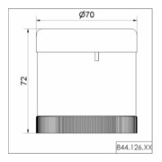 Werma Sirenenelement 24V AC/DC 84412655-4