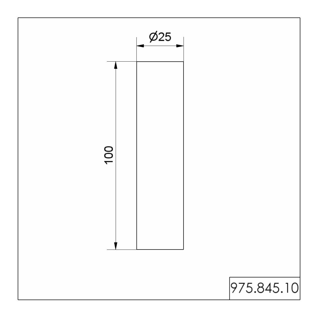 Werma Tube diamètre 25 mm 97584510