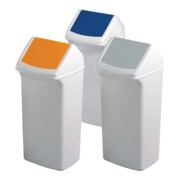 Wertstoffsammler 40l H747xB320xT366mm weiß weiß m.Deckel DURABLE-1