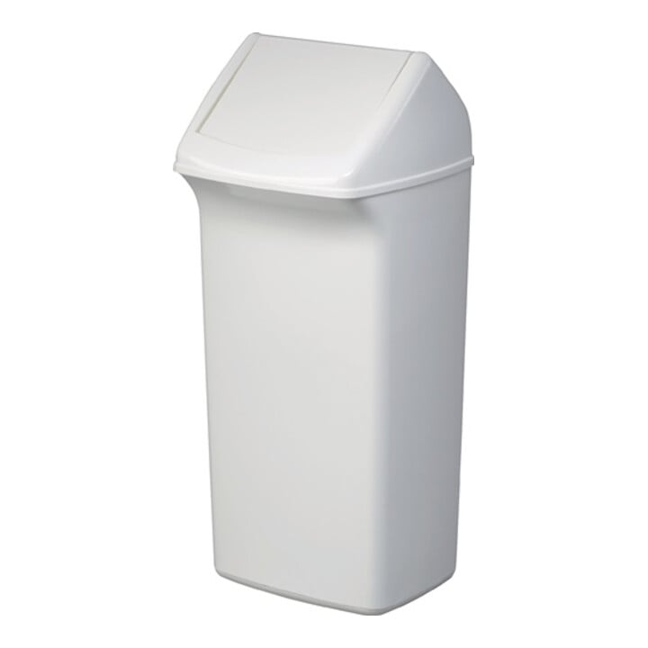 Wertstoffsammler 40l H747xB320xT366mm weiß weiß m.Deckel DURABLE