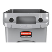 Wertstoffsammler 60l H635xB279xT558mm grau m.Lüftungskanälen-5