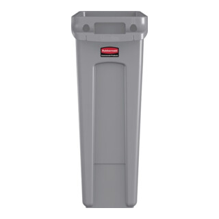 Wertstoffsammler 87l H762xB279xT558mm grau m.Lüftungskanälen RUBBERMAID