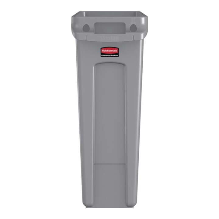 Wertstoffsammler 87l H762xB279xT558mm grau m.Lüftungskanälen RUBBERMAID