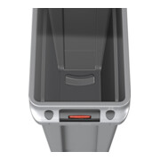 Wertstoffsammler 87l H762xB279xT558mm grau m.Lüftungskanälen RUBBERMAID-5