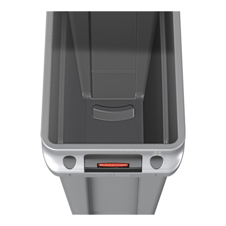 Wertstoffsammler 87l H762xB279xT558mm grau m.Lüftungskanälen RUBBERMAID