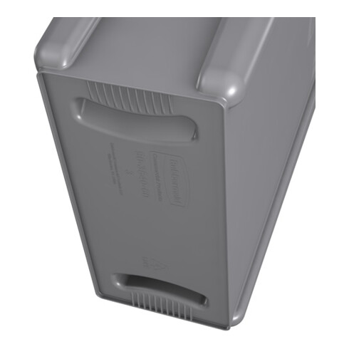 Wertstoffsammler 87l H762xB279xT558mm grau m.Lüftungskanälen RUBBERMAID