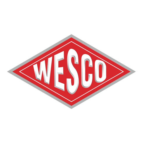 Wesco Tretabfallsammler H.500xD.310mm Rumpf/Deckel aus Stahlblech weiß Inhalt 25 l