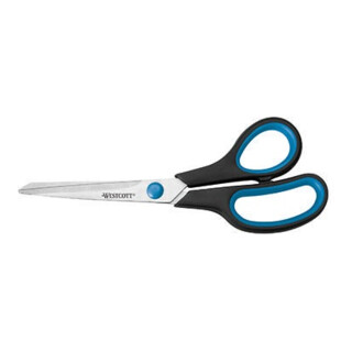 Westcott Schere Easy Grip E-30283 00 20cm Stahl schwarz/blau