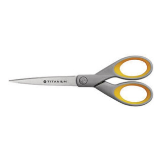 Westcott Schere Titanium Super E-30470 00 18cm grau/gelb