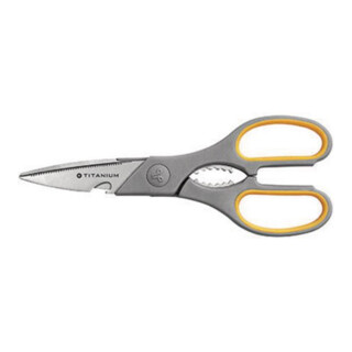 Westcott Schere Titanium Super E-30486 00 21cm grau/gelb