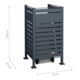 Westmann Afvalcontainerbekleding Planum 1x 240L 90 x 90 x 150 cm