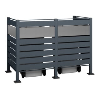 Westmann Afvalcontainerbekleding Planum 2x240L 90 x 170 x 120cm