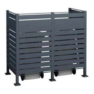 Westmann Afvalcontainerbekleding Planum 2x240L 90 x 170 x 150cm