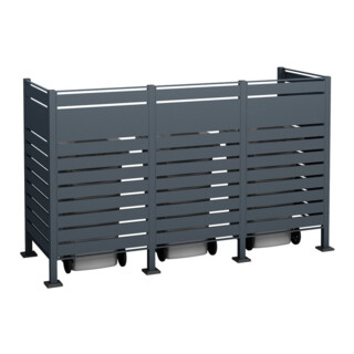 Westmann Afvalcontainerbekleding Planum 3x240L 90 x 250 x 150cm
