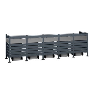 Westmann Afvalcontainerbekleding Planum 5x 240L 90 x 410 x 120 cm
