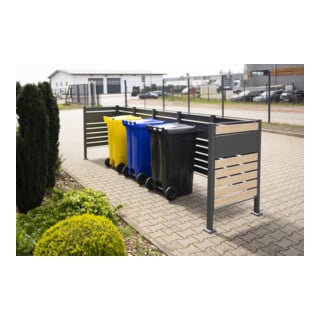 Westmann Afvalcontainerbekleding Planum 5x240L 90 x 410 x 120 cm
