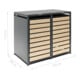 Westmann Bac à ordures Lacina 2x 240 L 80 × 132 × 116 cm