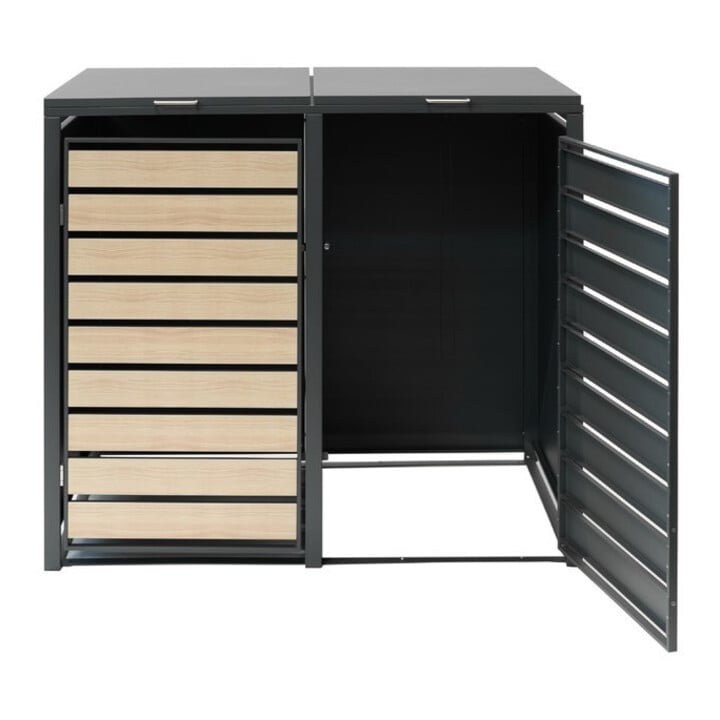 Westmann Bac à ordures Lacina 2x 240 L 80 × 132 × 116 cm
