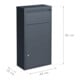 Westmann Boîte aux lettres avec boîte à colis Pollux autoportante Anthracite 22 × 44 × 82 cm