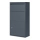 Westmann Briefkasten mit Paketbox Pollux freistehend Anthrazit 22 x 44 x 82cm