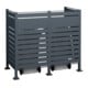 Westmann Cache-poubelles Planum 2x240L 90 × 170 × 150 cm