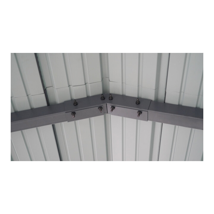 Westmann Carport Kopenhagen H 791 x B 597 x D 298 cm Grijs