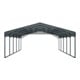 Westmann Carport Kopenhagen L 791 x 597 x 298 cm Gris