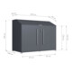 Westmann Fietsgarage Linea 100 x 200 x 154 cm antraciet