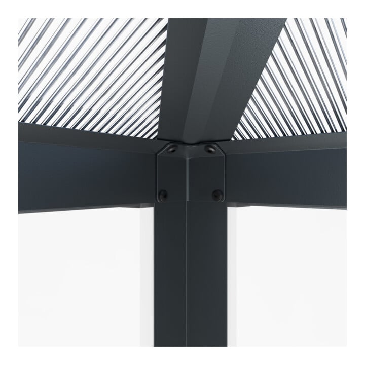 Westmann Gewächshaus Suprema M 215 x 284 x 243 cm Schwarz