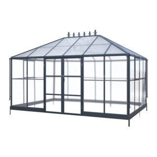 Westmann Gewächshaus Suprema XL 284 x 421 x 262cm Schwarz
