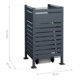 Westmann Habillage de poubelle Planum 1x 240L 90 x 90 x 150cm