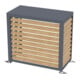 Westmann Habillage pompe à chaleur Boxa S Anthracite aspect bois 56 × 100 × 97 cm