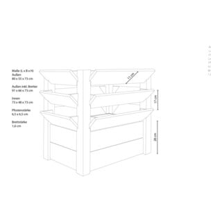 Westmann Hoogbed Premium XL 91 x 66 x 73 cm