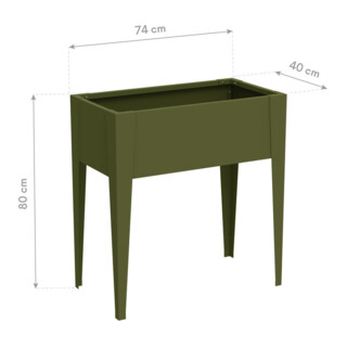 Westmann Hoogbed Vedura S 40 x 74 x 80 cm Olijfgroen