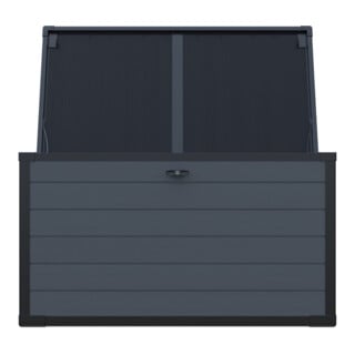 Westmann Kunststoff Gartenbox Silva 570L Anthrazit XXL 74 x 150 x 66cm