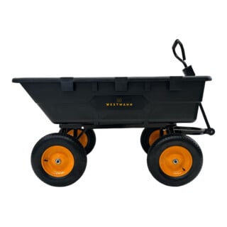 Westmann Kunststoff Gartenwagen Prakta L Kippfunktion Schwarz