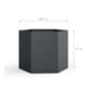 Westmann Metall Hochbeet Varia 77 6-eckig Anthrazit 100 x 100 x 77cm